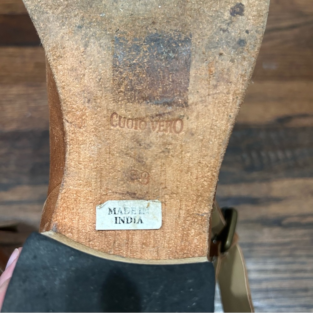 Vero Cuoio Brown Leather Booties Size 9‎ - Picture 11 of 11